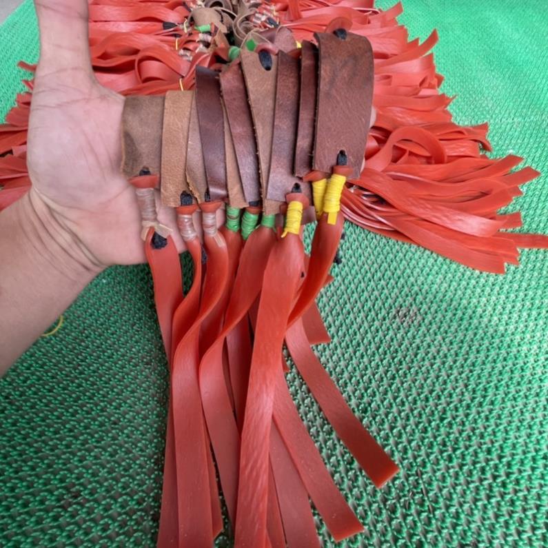 Dây thun cao su bắn sỏi đá dày 2mm dài 25cm cột da loại xịn
