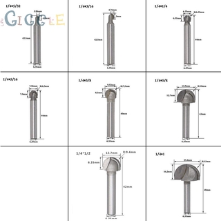 Mũi Phay Cắt Gỗ 2 Rãnh 1 / 2 "1 / 4"