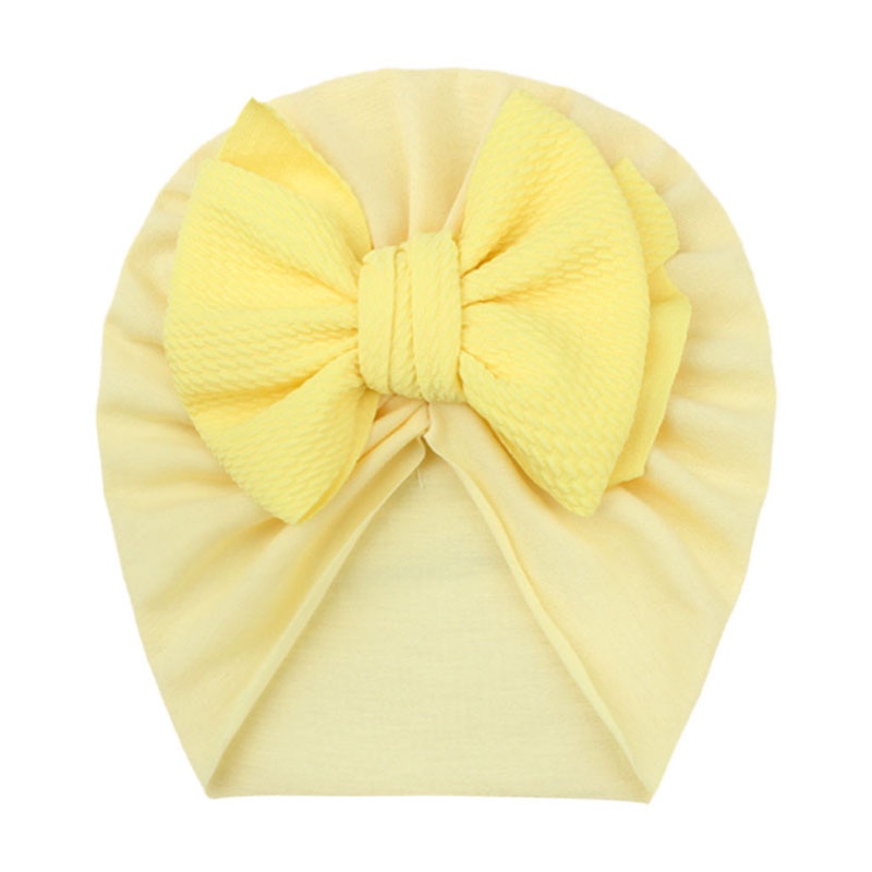 Mũ Turban Mềm Thắt Nơ Thời Trang Xuân Hè Cho Bé Gái Sơ Sinh