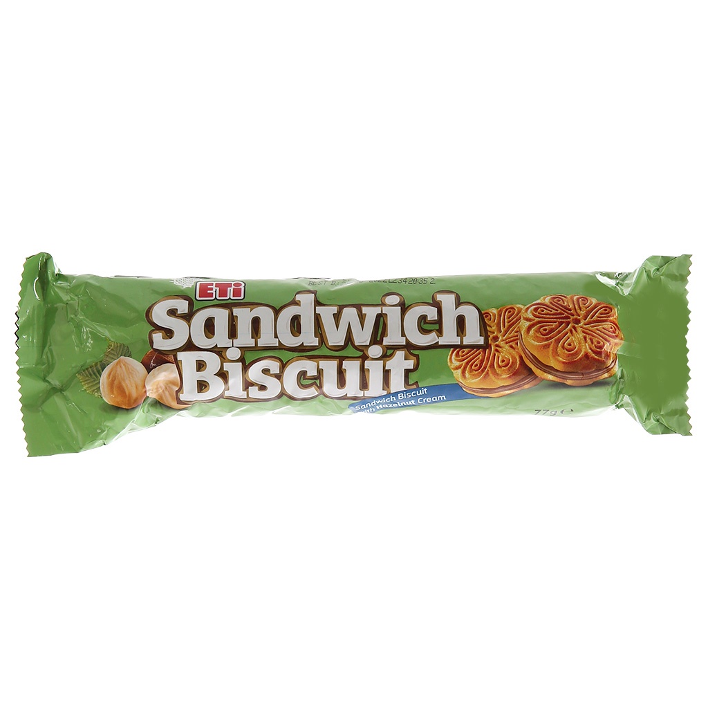 Bánh quy kem Sandwich Biscuit  Eti gói 77g