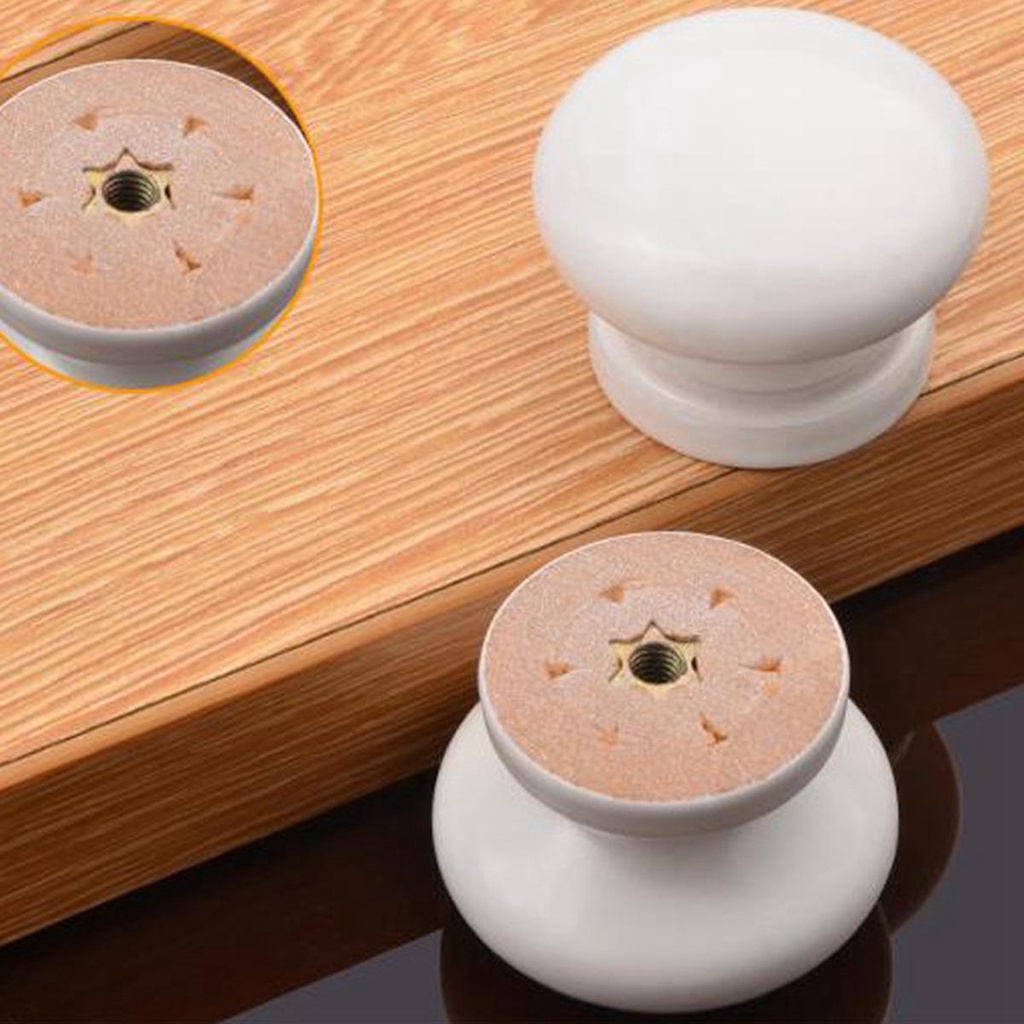 Tay Nắm Cửa Tủ Bằng Gỗ Hình Tròn DIY