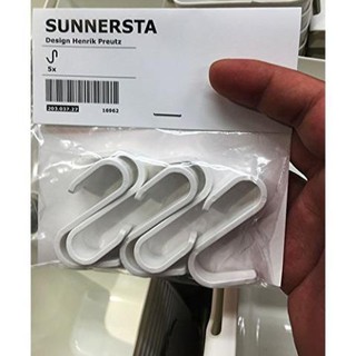 Bộ 5 móc treo đồ Ikea Sunnersta (Trắng)