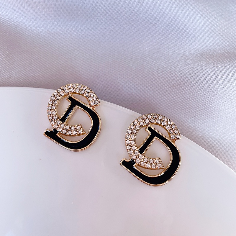 Bông Tai Mạ Bạc 2022s925 Đính Đá Đơn Giản Thời Trang Hàn Quốc