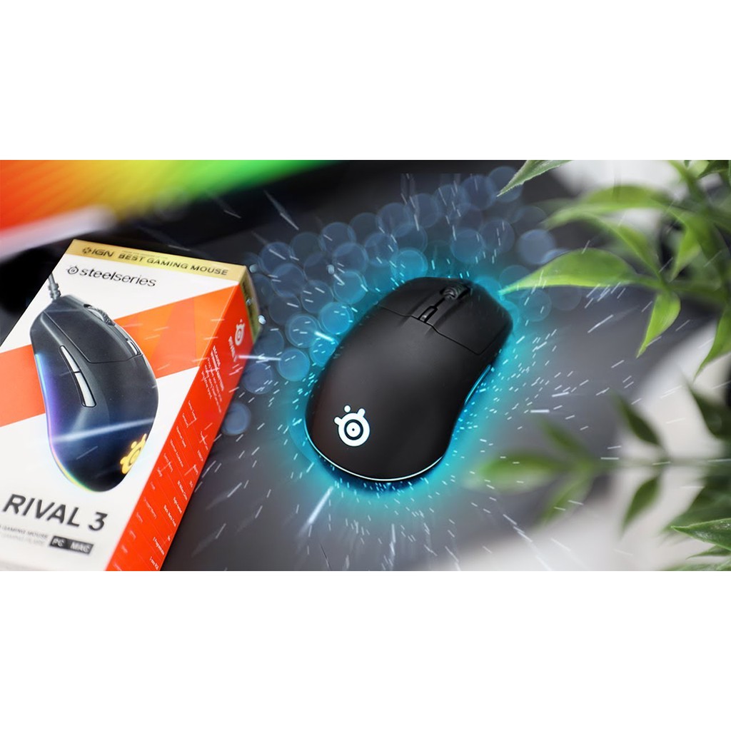 [Mã ELMS4 giảm 7% đơn 500K] Chuột chơi game Steelseries Rival 3 Wired Gaming Mouse 8500 CPI