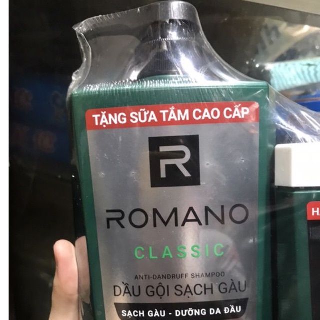 Dầu gội Romano Classic 650g TẶNG SỮA TẮM CÙNG LOẠI