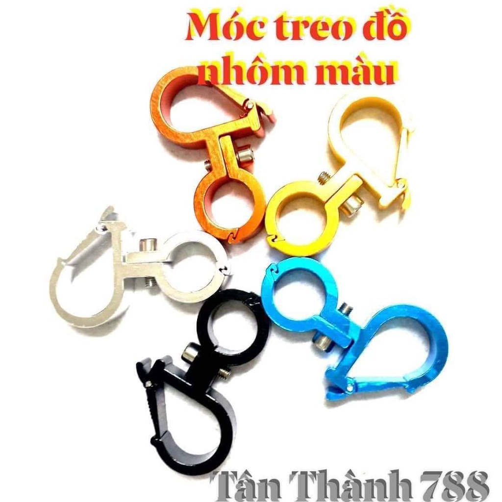 MÓC TREO NHÔM MÀU GẮN GHI ĐÔNG XE ĐẠP ,XE ĐIỆN , XE MÁY
