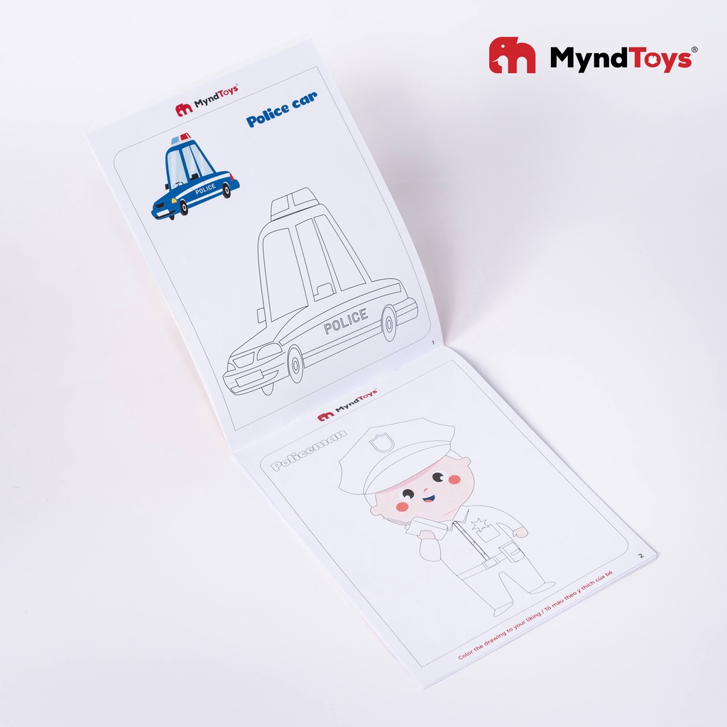 Đồ Chơi Xếp Hình MyndToys My First Puzzle - Jobs &amp; Transportation (Chủ Đề Nghề Nghiệp) Dành Cho Bé Trên 2 Tuổi