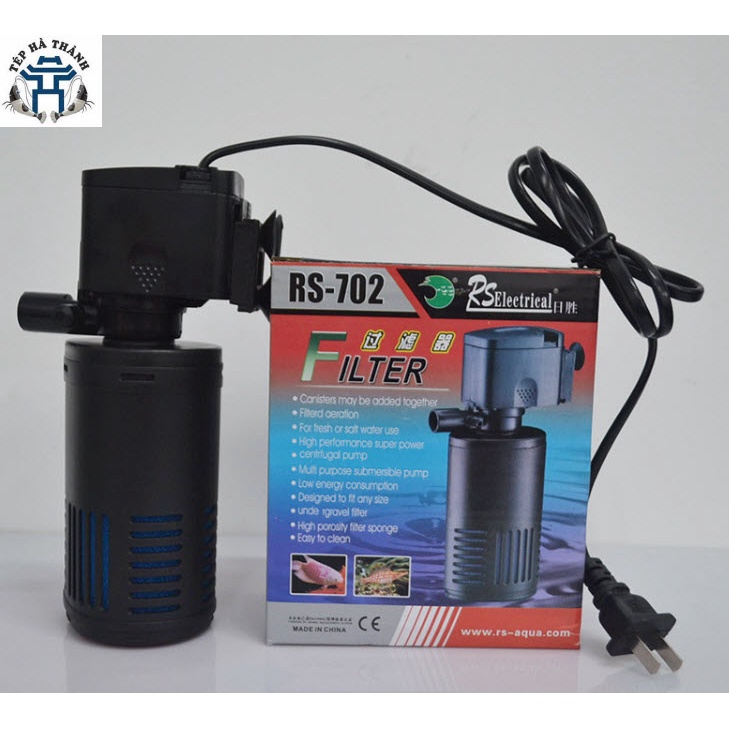 Máy Lọc Nước RS-702, RS-703 Tích Hợp 3 Trong 1 Lọc Nước, Tạo Oxy, Thổi Luồng Cho Bể Cá Cảnh, Bể Thủy Sinh