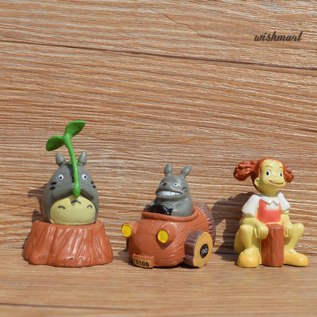 Set 10 Đồ trang trí Nhân Vật Hoạt Hình Totoro Trang Trí Nội Thất Xe Hơi