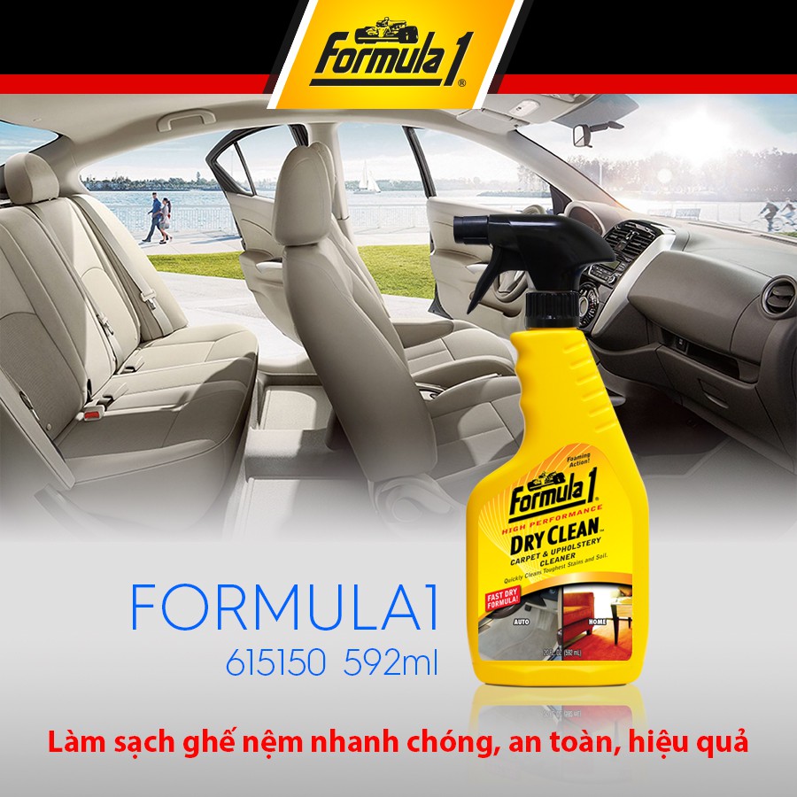 [Mã BMBAU50 giảm 10% đơn 99k] Giặt Nệm Khử Mùi Dạng Xịt FORMULA 1 615150 592ml Nhập Khẩu Chính Hãng