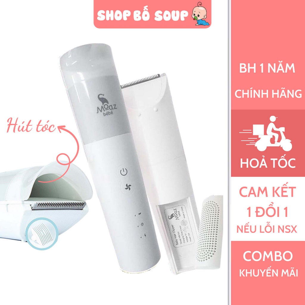 Tông đơ cắt tóc cho bé, tăng đơ cắt tóc cho bé moaz bebe MB014