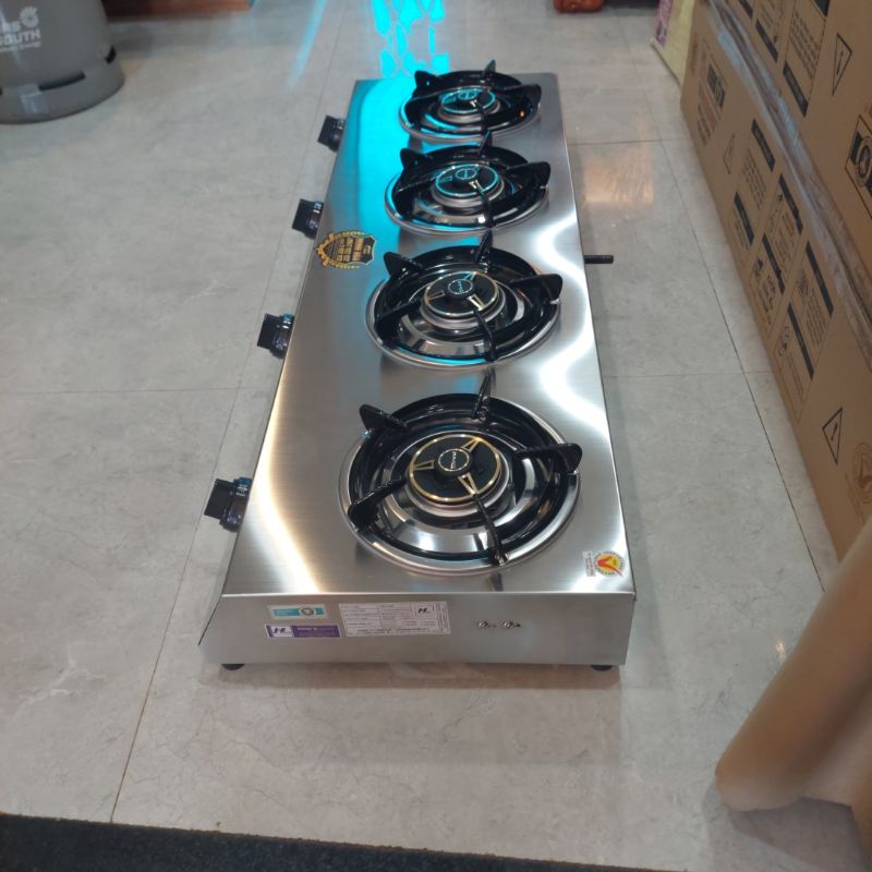 Bếp bánh xèo mỳ cay hải sản 4 lò cao cấp điếu 304 đồng nhập khẩu AMG chất lượng số 1