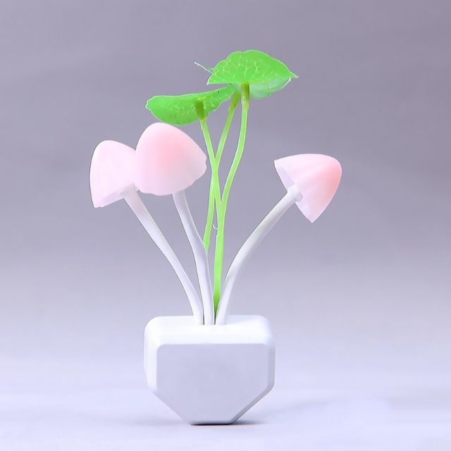 Đèn ngủ cảm ứng, đổi màu hình cây nấm