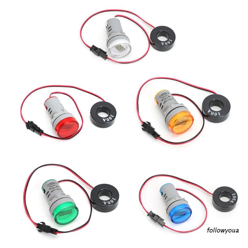 Ampe Kế Kỹ Thuật Số 22mm AC 220V 0-100A