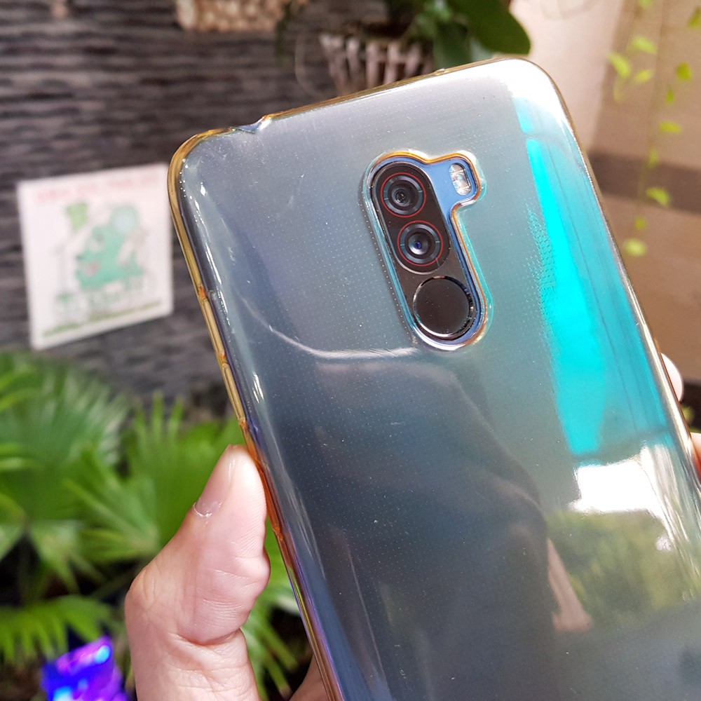 Ốp lưng PocoPhone POCO F1 Silicon Trong Suốt Màu Vàng
