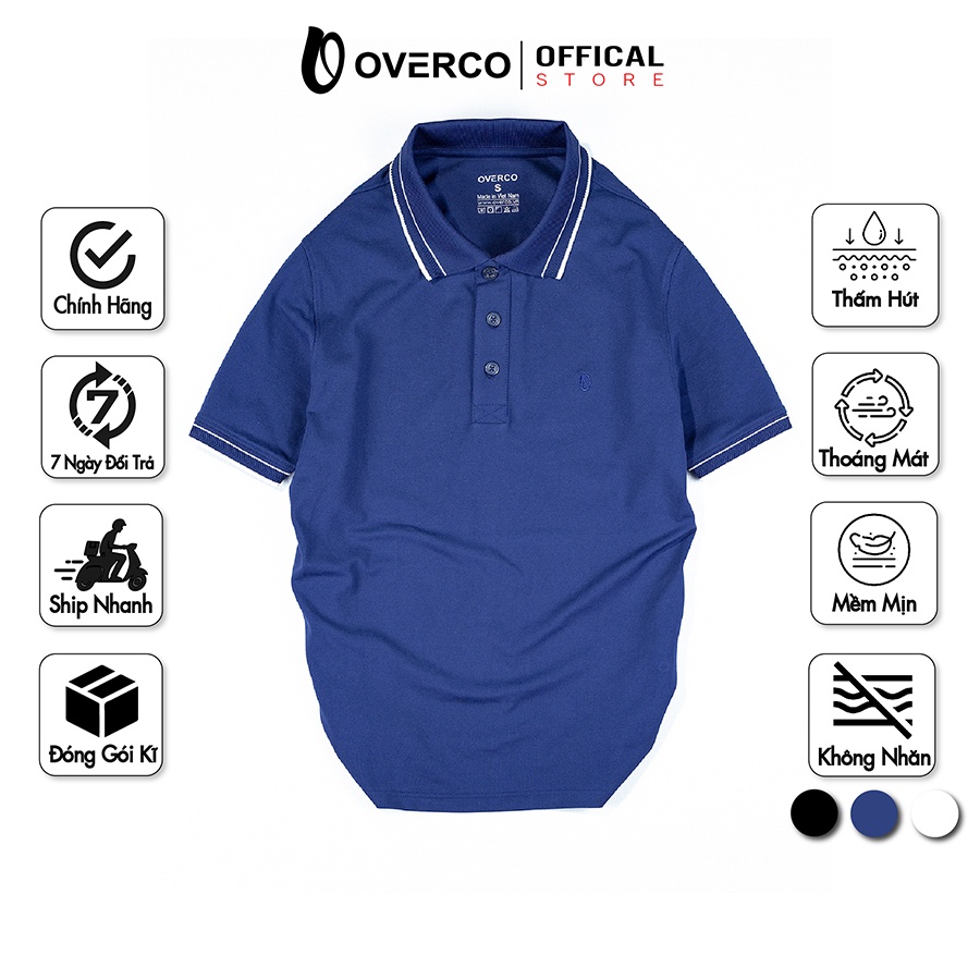 Áo Polo Nam HERRIN Basic OVERCO Phối Bo Đơn Giản , Thời Trang [OV-UPL0018]