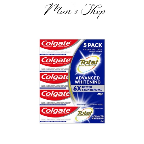 Kem đánh răng làm trắng răng COLGATE Mỹ Total Advanced Whitening - kem đánh răng COLGATE 181g - lẻ 1 tuýp