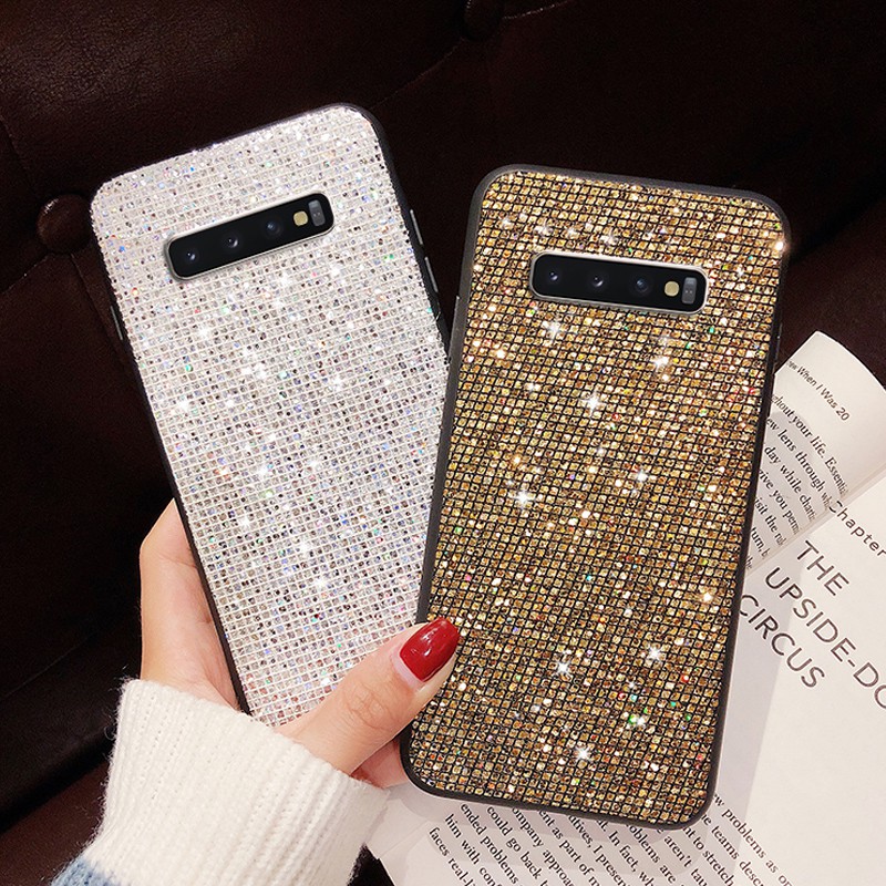 Bao Da Điện Thoại Đính Đá Lấp Lánh Cho samsung galaxy a30 a40 a50 a70 s10 plus s10e s9 s8 plus note 8 9 Ốp