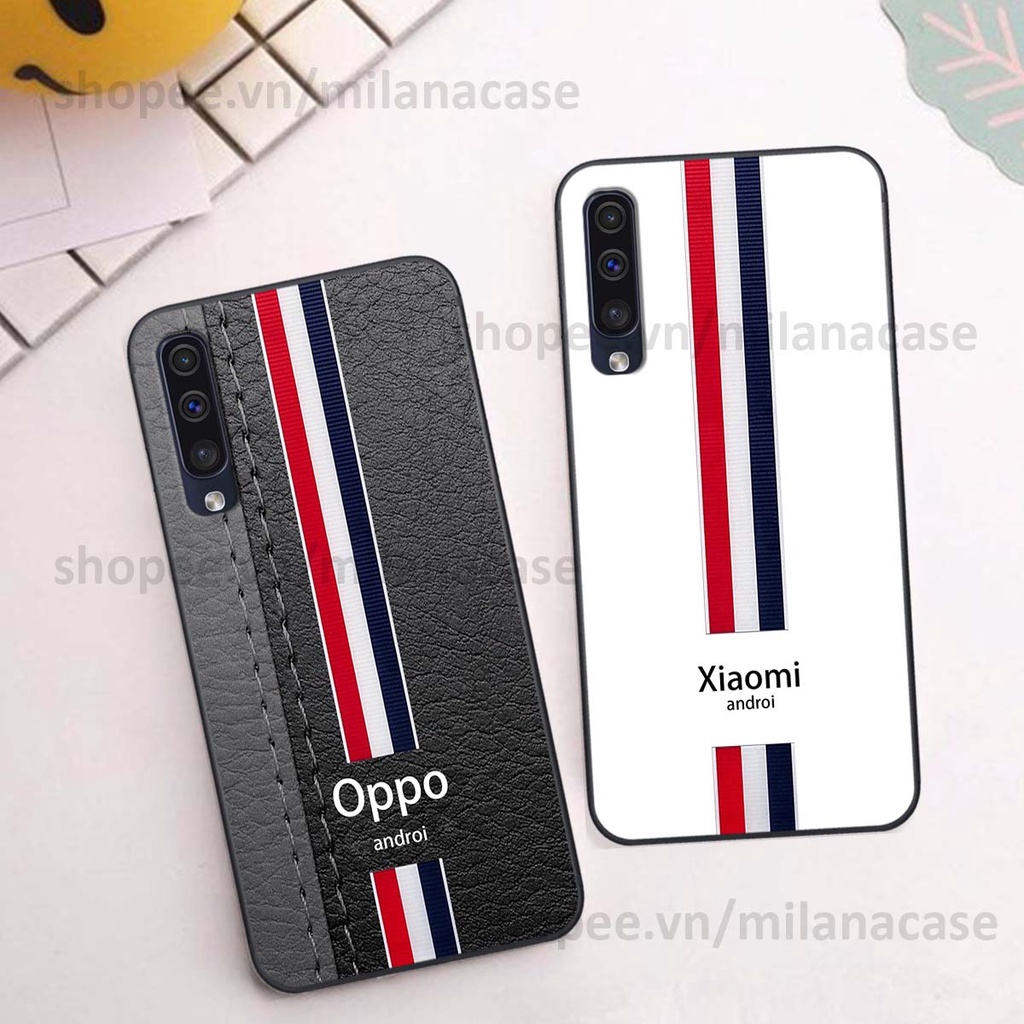 Ốp Samsung A30s / A50 / A50s / A70 in giả da phong cách thể thao, cá tính, thời trang