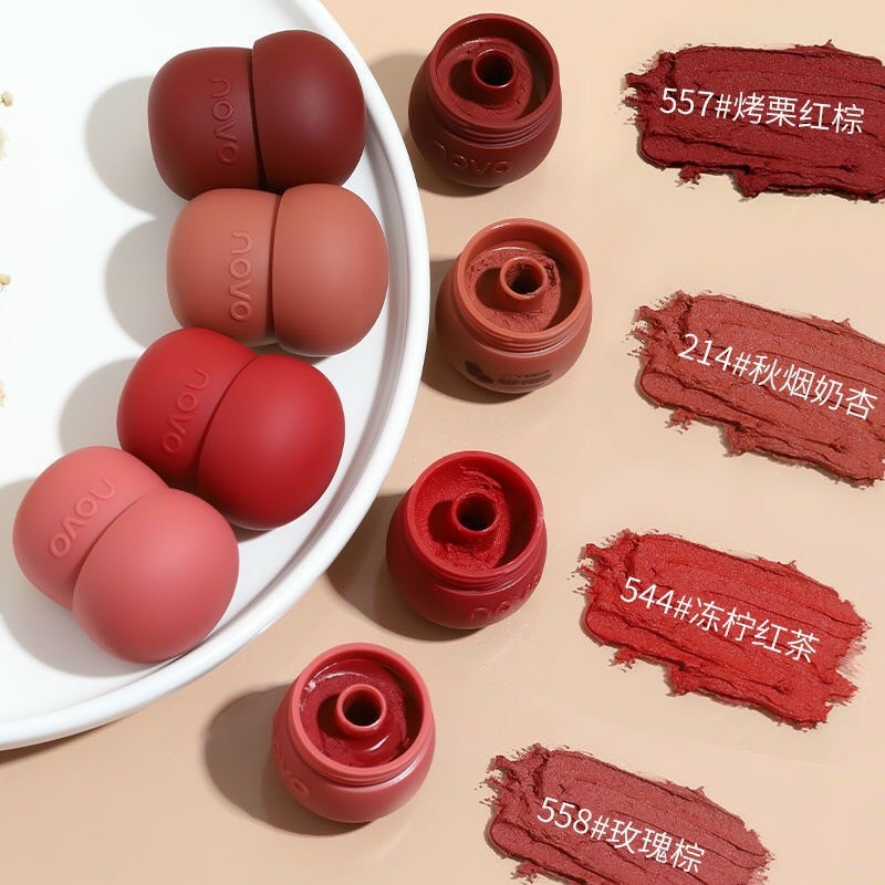 Son Kem Lì NOVO Lip Mud Hình Nấm Xinh Xắn