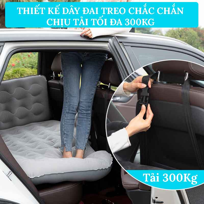 Đệm Hơi Ô Tô Bơm Tự Động – Thiết Kế VÕNG TREO Tiện Lợi VERSION 3