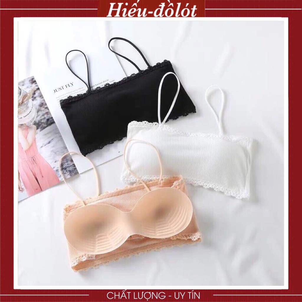 Áo Lót Nữ Hở Lưng, Áo Bra Gân Tăm 2 Dây Chất Cotton Không Gọng Đệm Mỏng Mềm Thoải Mái Hieu Store24h - 1914