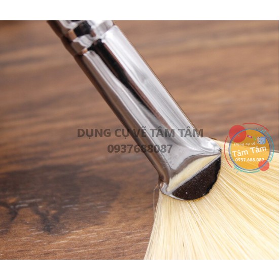 [ TÂM TÂM ]-Bộ cọ quạt 5 cây cán gỗ lông quạt cứng LX Lixiang 805-