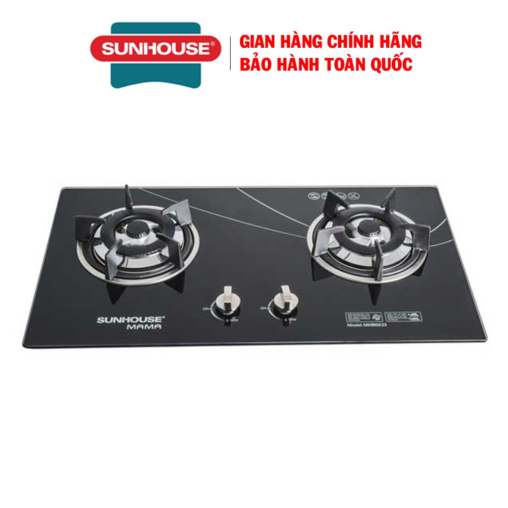 Bếp gas âm kính Sunhouse Mama MMB6633