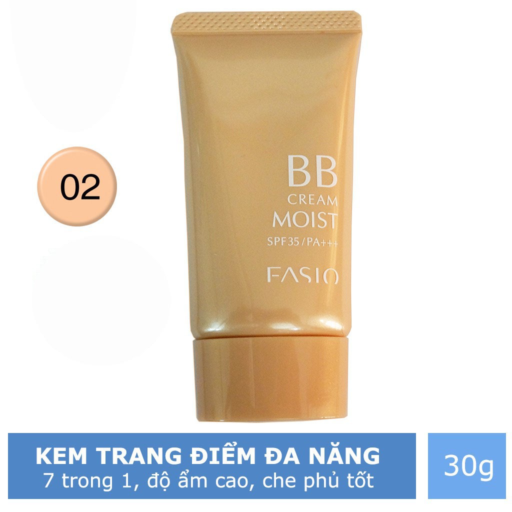 KEM NỀN DƯỠNG ẨM - FASIO BB CREAM MOIST SPF 35/PA+++ | BigBuy360 - bigbuy360.vn