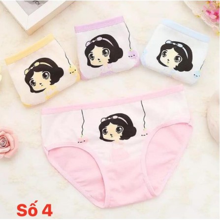 Set 4 Quần Chíp Cotton Cho Bé Gái (Mẫu Số 4)