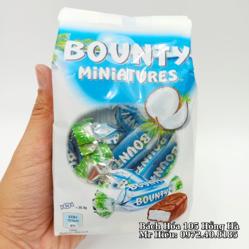 [T1/2023] Kẹo socola dừa Bounty gói 150g