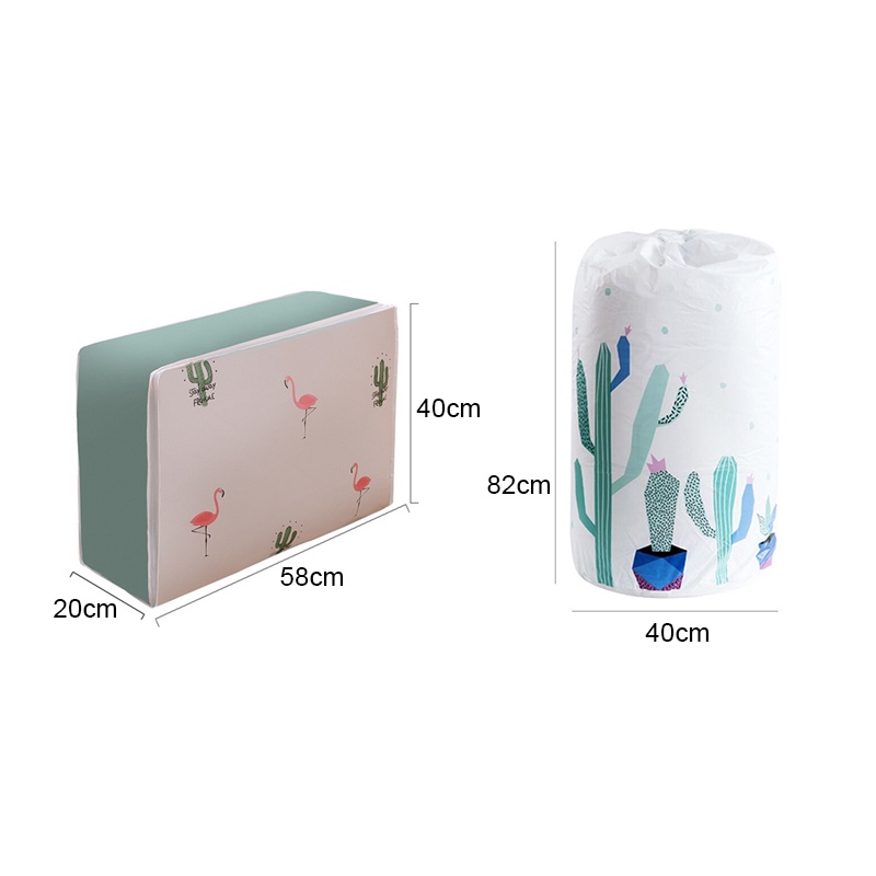 Túi đựng chăn, sắp xếp quần áo Quilt túi lớn Dây rút tròn Có thể gập lại Quần áo Chăn Túi lưu trữ Hành lý Đóng gói Hộp đựng