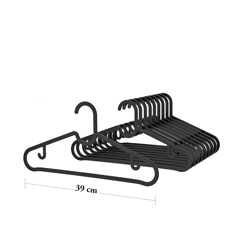 Bộ 10 móc quần áo màu đen SPRUTTIG IKEA