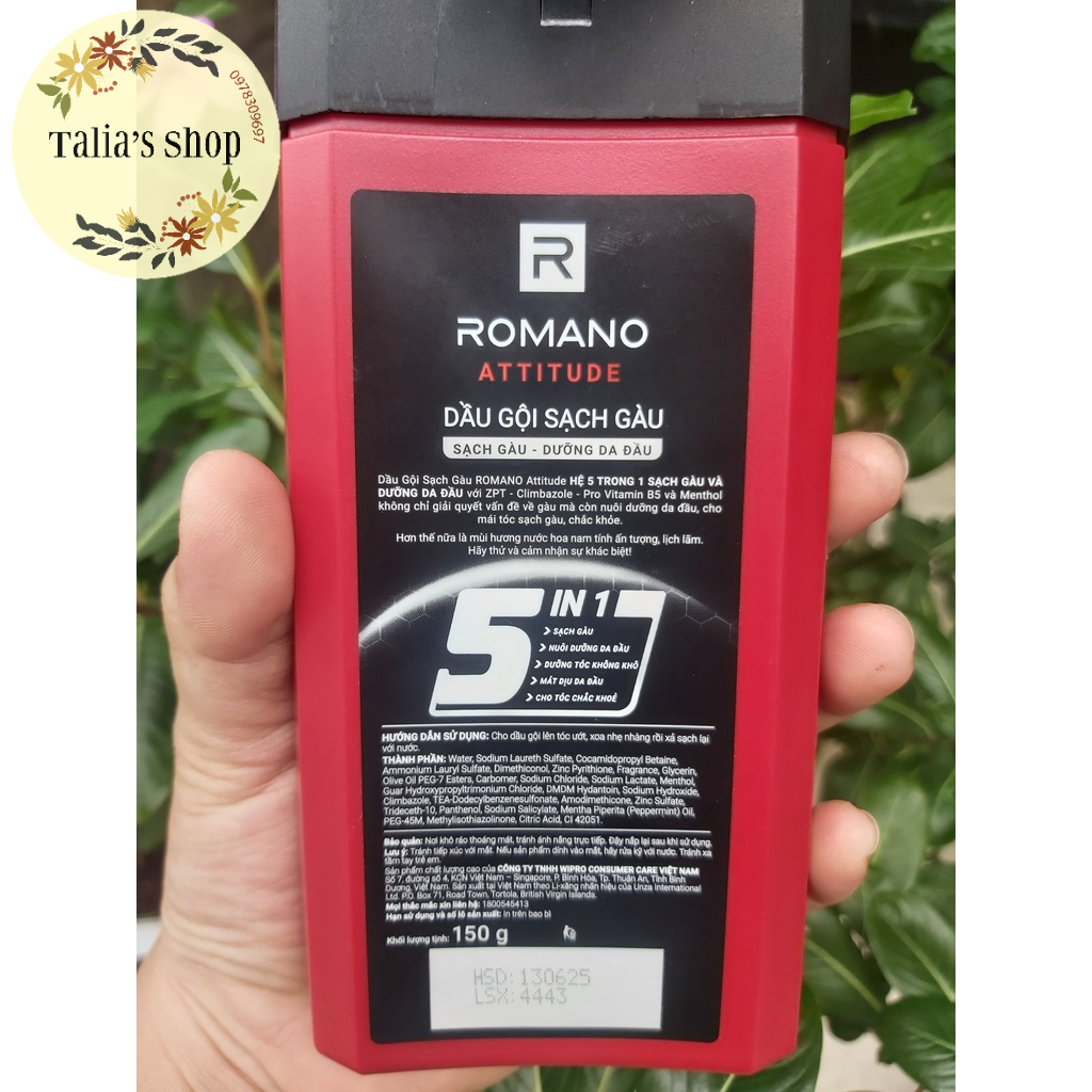 150g - Sữa tắm nước hoa Romano (giá tính là 1 chai)