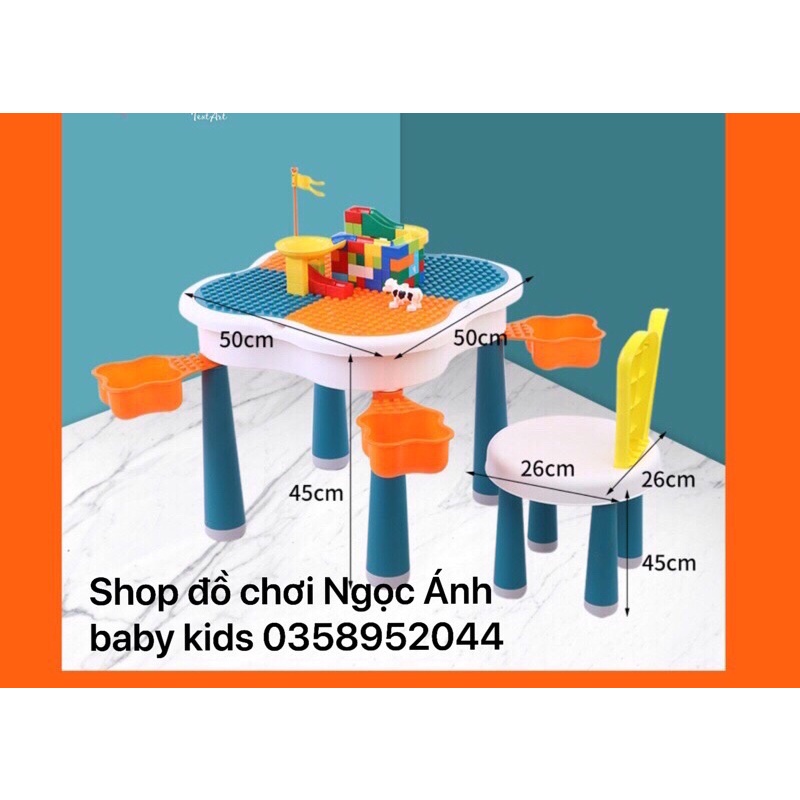 Bộ đồ chơi bàn ghế ghép lego hoa anh đào cho bé thỏa sức sáng tạo