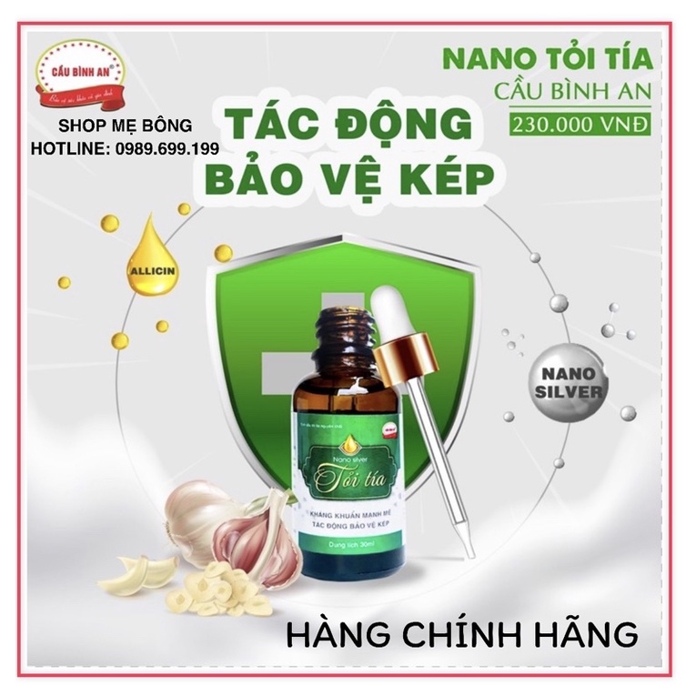 Tinh dầu tỏi tía nano bạc cầu bình an chai 30ml - ảnh sản phẩm 1