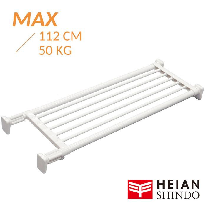 Kệ chia ngăn không cần khoan vít Heian 73cm kéo dài 112cm (M4)