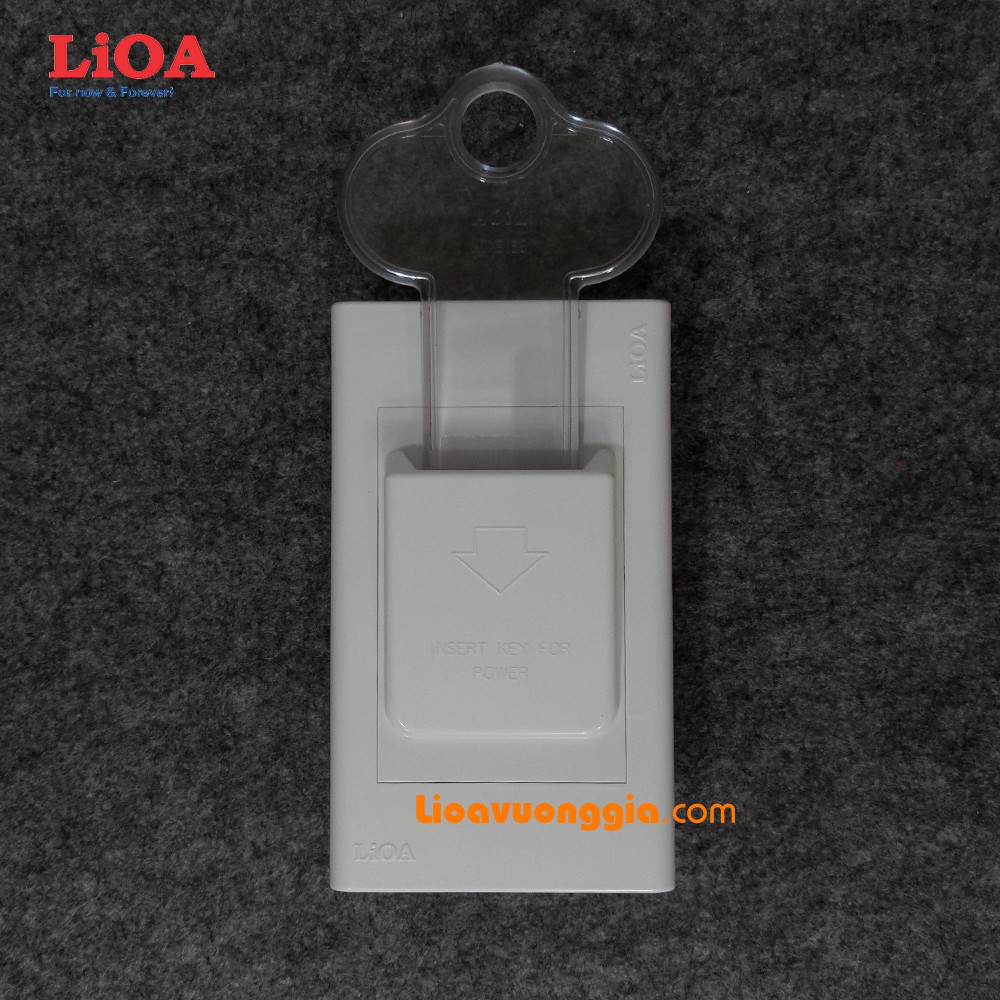 Bộ công tắc ngắt điện chìa khóa kiểu A LiOA 20A - Dùng cho nhà nghỉ, khách sạn