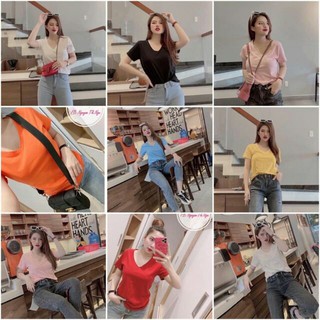 Combo 3 Áo phông GAP cổ tim ( chất cotton 100% )