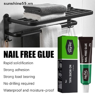 Sunshine 20g All-purpose Quick Drying Glue Strong Adhesive Sealant Glue Nail Free Glue .