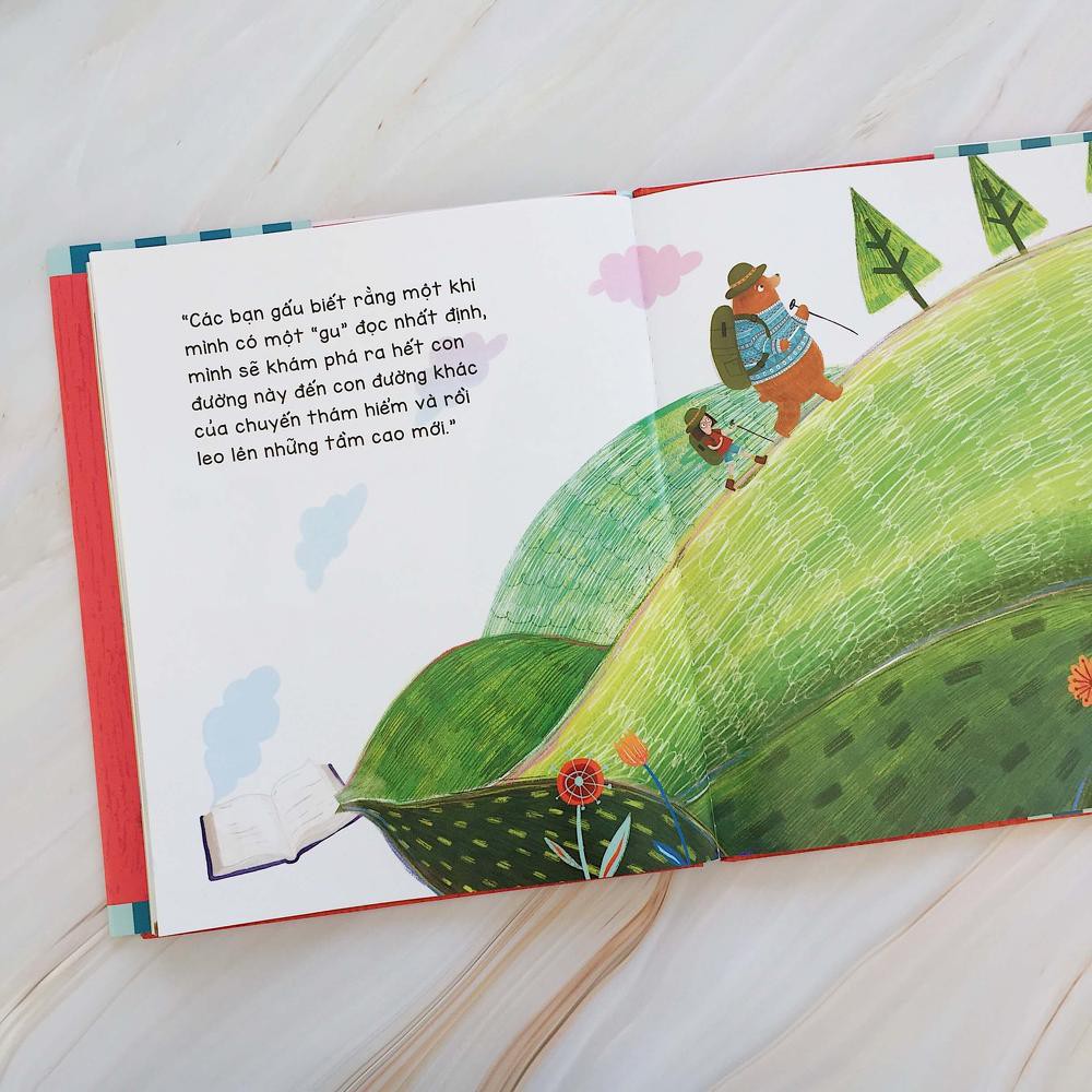 Sách - Gấu là bạn đọc tuyệt vời nhất - Crabit Kidbooks - cho bé từ 4 tuổi