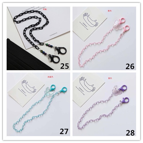 Dây Đeo Mắt Kính Bằng Acrylic Chống Trượt Họa Tiết Hoạt Hình