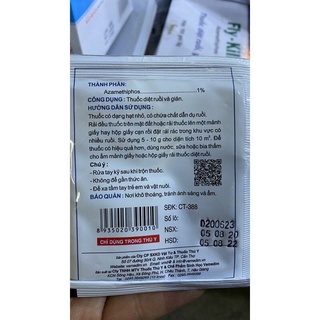 Thuốc diệt ruồi gián Fly killer (5gam/gói)