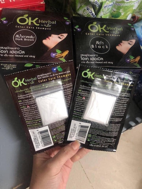Dầu gội nhuộm mầu nhân sâm OKHerbal