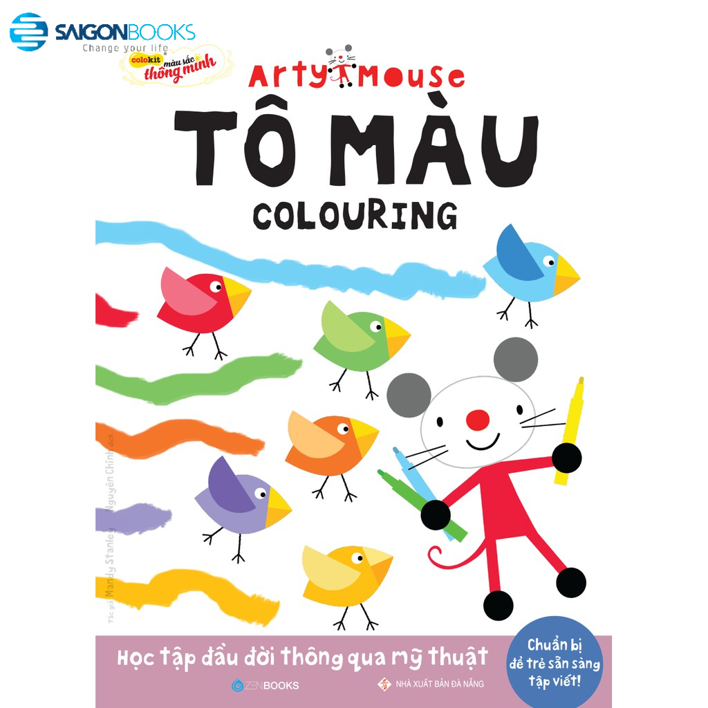 SÁCH - TÔ MÀU (ARTY MOUSE) - Học tập đầu đời thông qua mỹ thuật