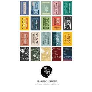 Sổ mini book pocket xé dán trang trí