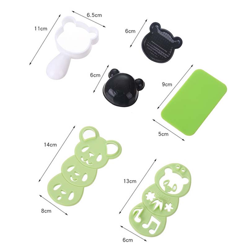 Khuôn Làm Cơm Nắm Hình Gấu Trúc DIY