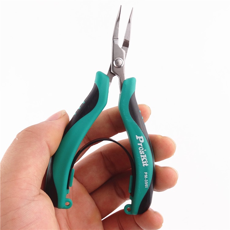 Dụng cụ kìm kẹp không gỉ không răng cưa PM396 Pro kit Pliers Stainless Steel Needle-Nose Pro'skit