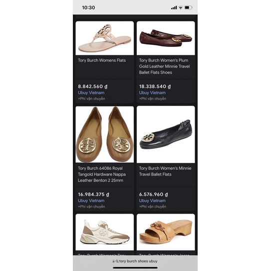 Giày tory burch auth pass