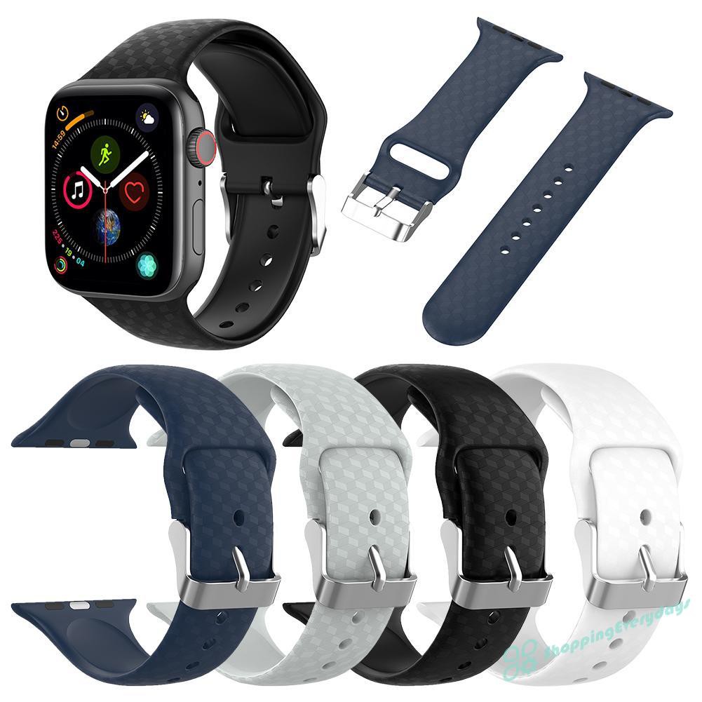 Dây đeo silicon cho đồng hồ thông minh Apple Watch Series 1 / 2 / 3 / 4